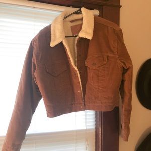 Levi’s cropped corduroy trucker jacket